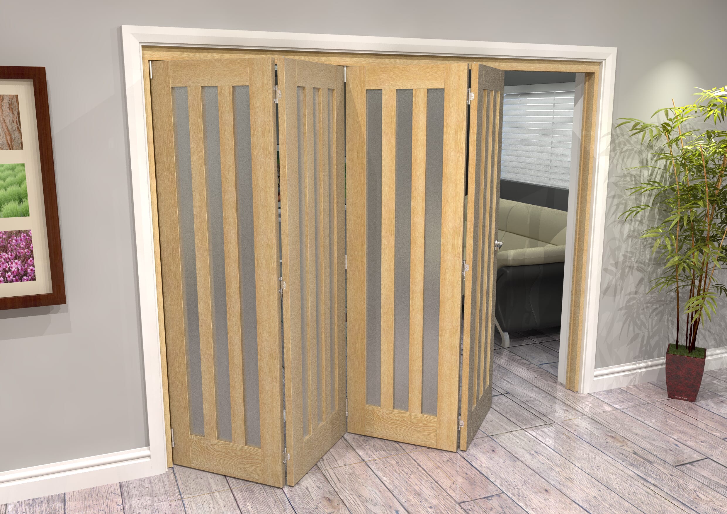 X X Mm Aston Oak Frosted Roomfold Grande At Climadoor