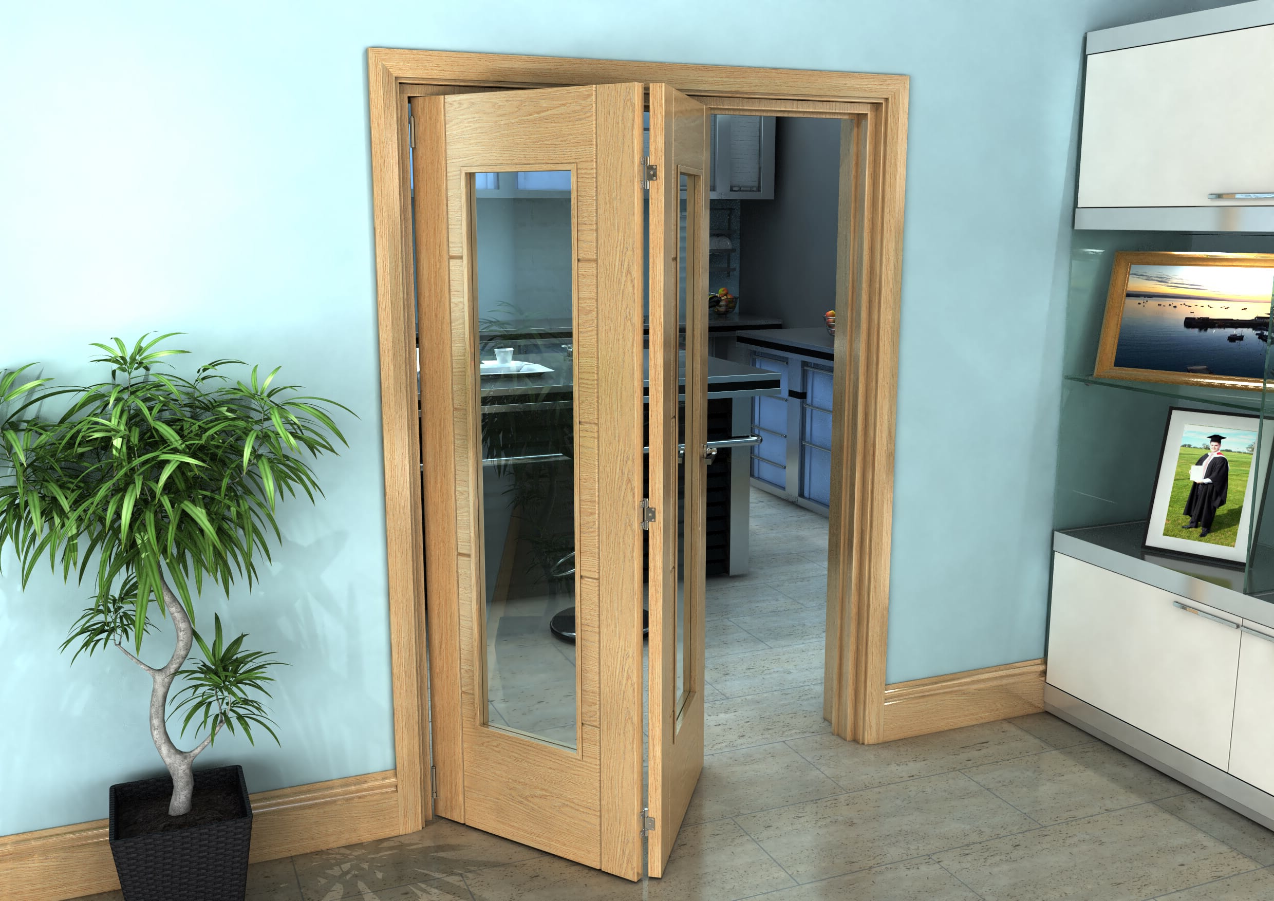 X X Mm Iseo Oak P Clear Roomfold Grande At Vivid Doors