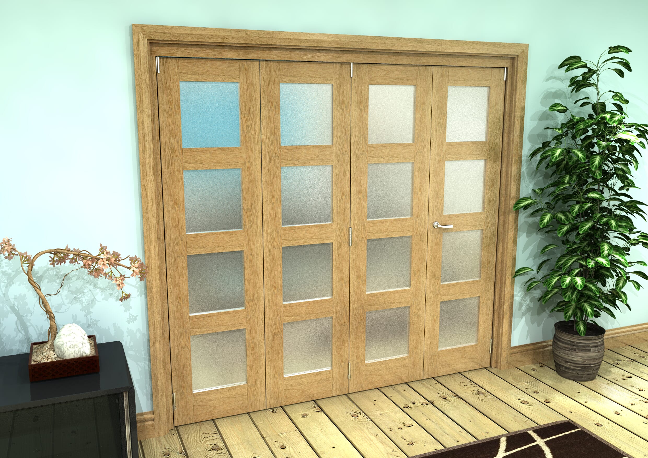 X X Mm Pref Oak L Frosted Roomfold Grande At Climadoor