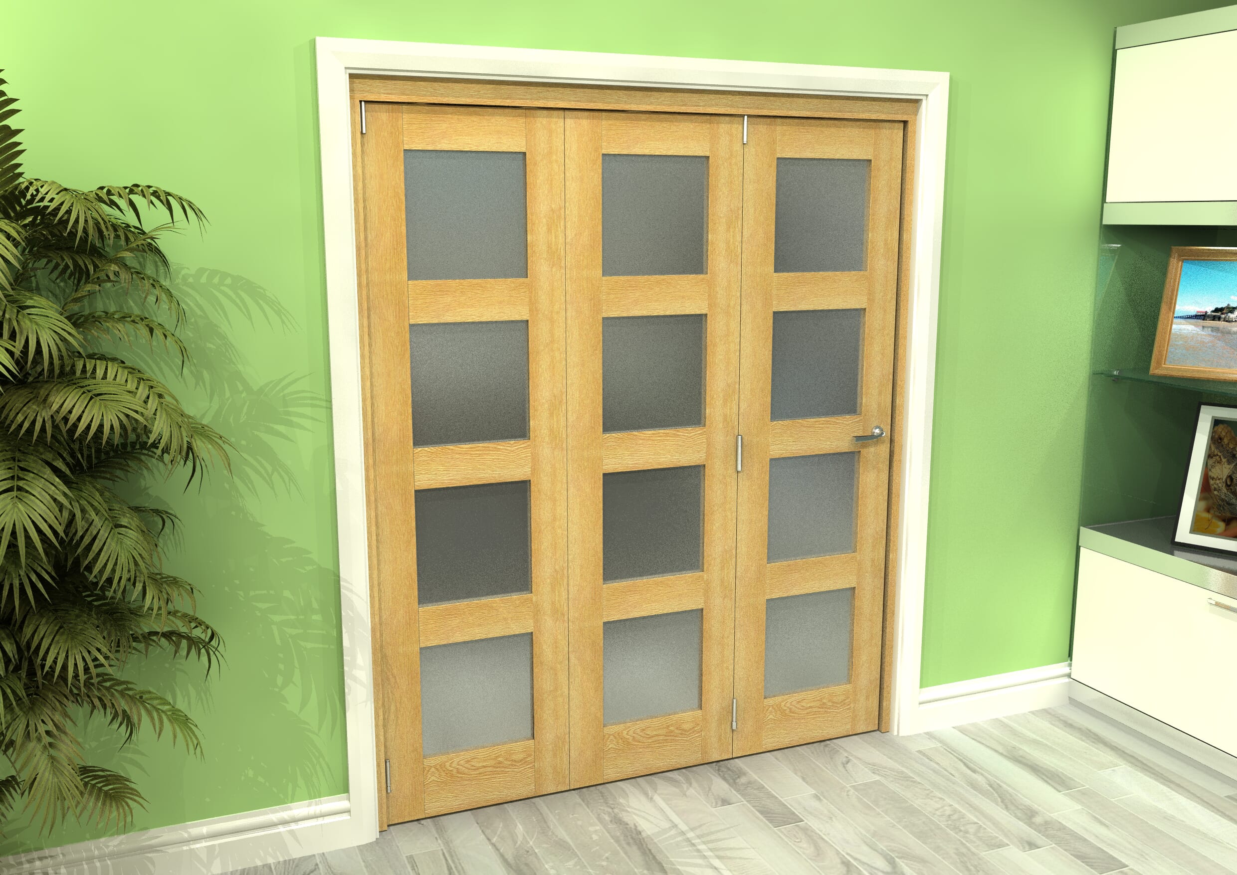 1794x2060x133mm Oak 4l Frosted Roomfold Grande 3 0 At Climadoor