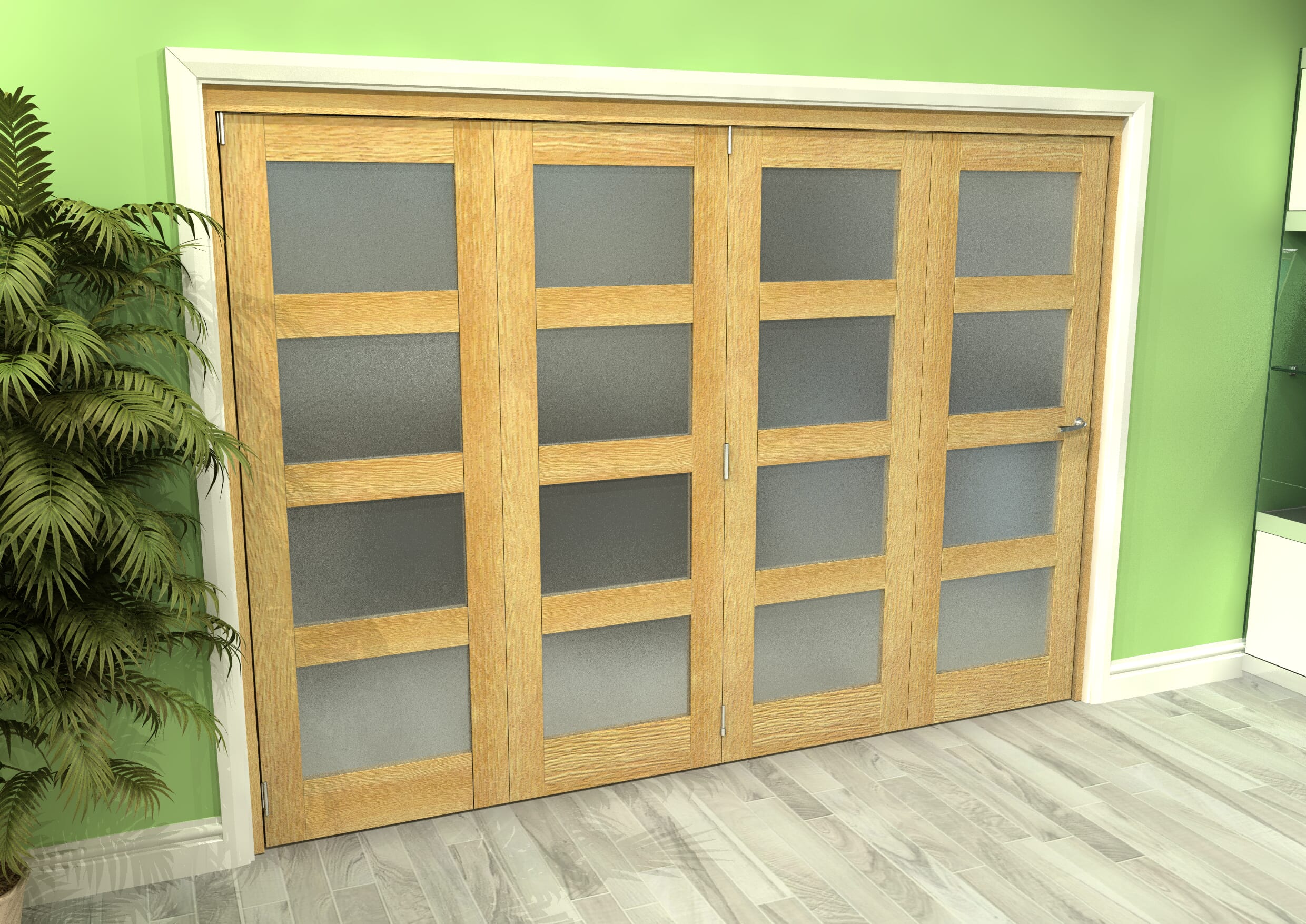 X X Mm Oak L Frosted Roomfold Grande At Climadoor