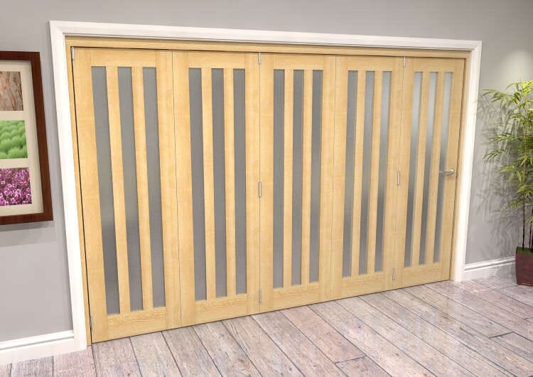 3891x2060x133mm Aston Oak Frosted Roomfold Grande 5 0 At Climadoor