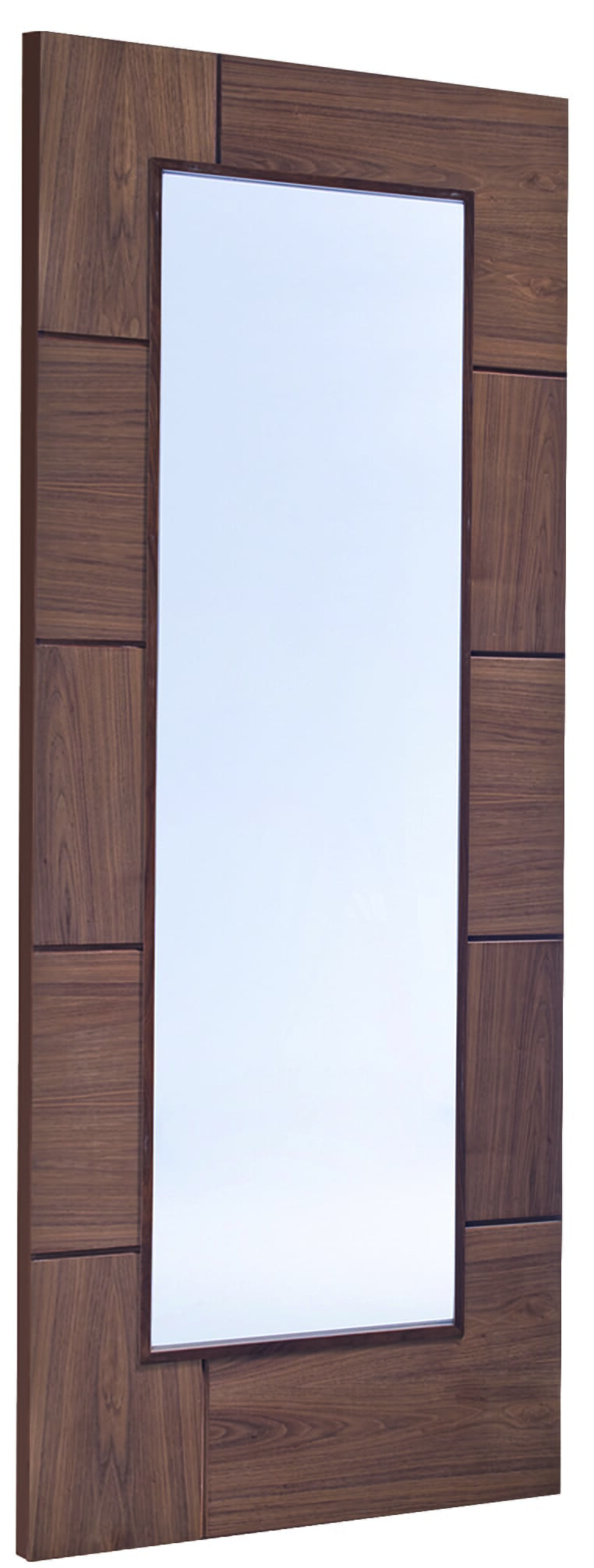 X X Mm Ravenna Walnut Prefinished Clear Glass