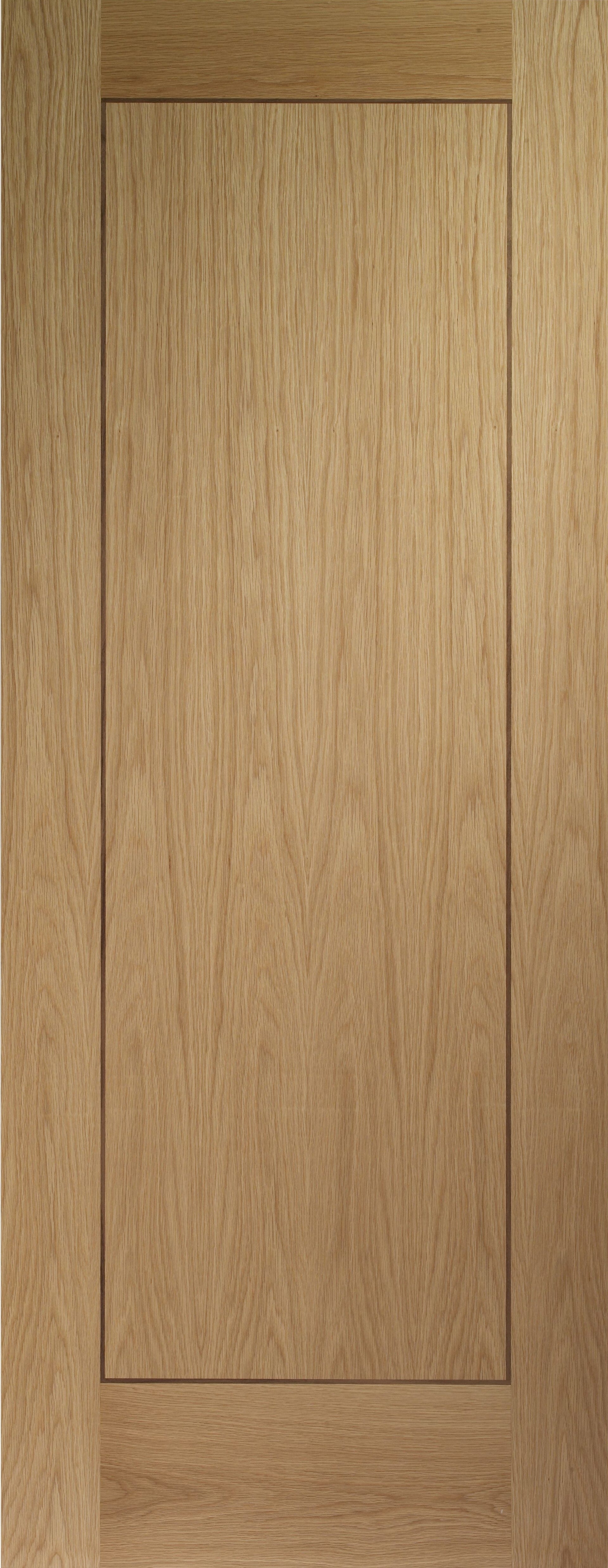 1981 X 838 X 44mm Flush Oak With Walnut Inlay Internal Doors At Express