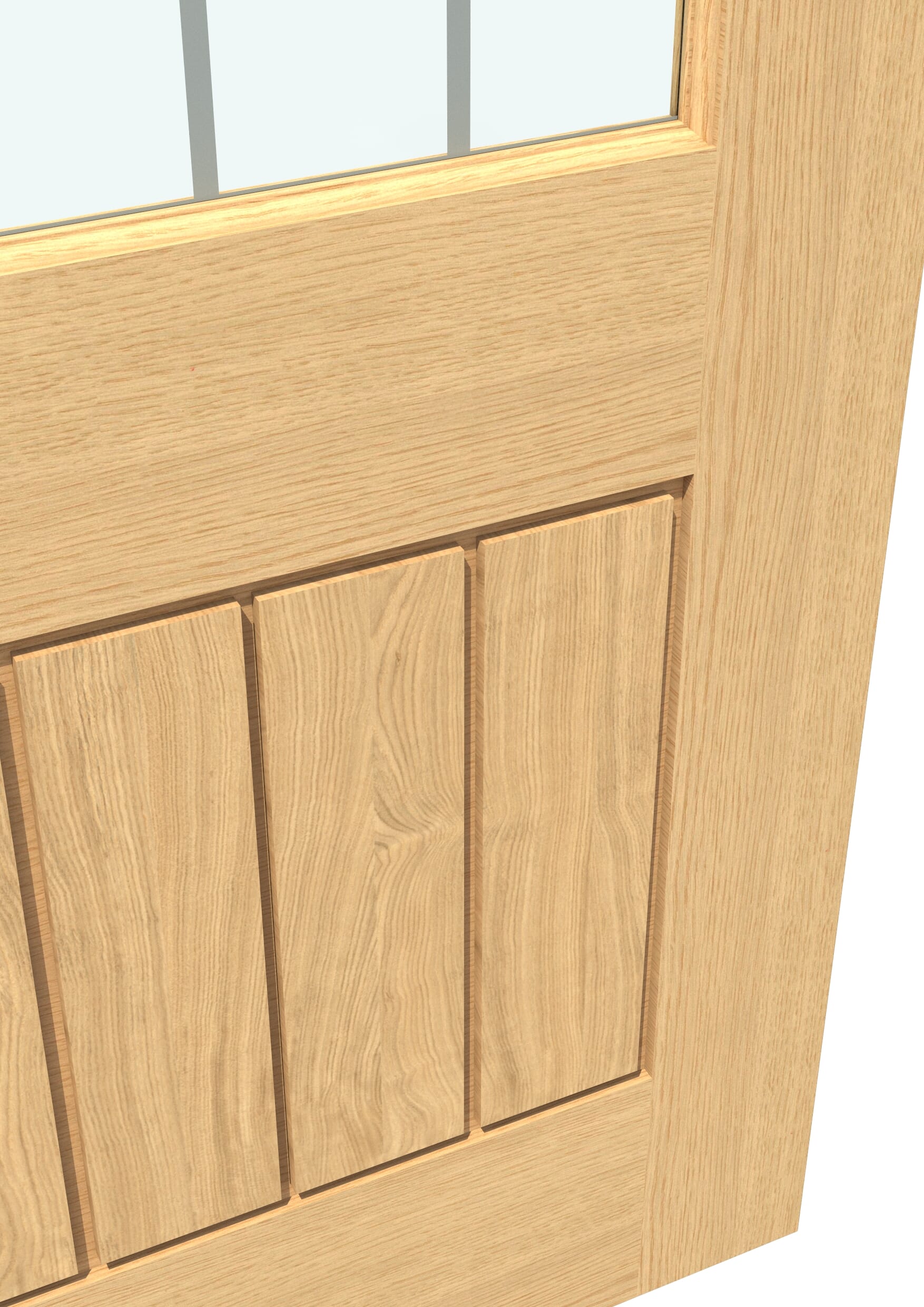 Mexicano Oak 2XG Glazed Prefinished Internal Doors At Vivid Doors