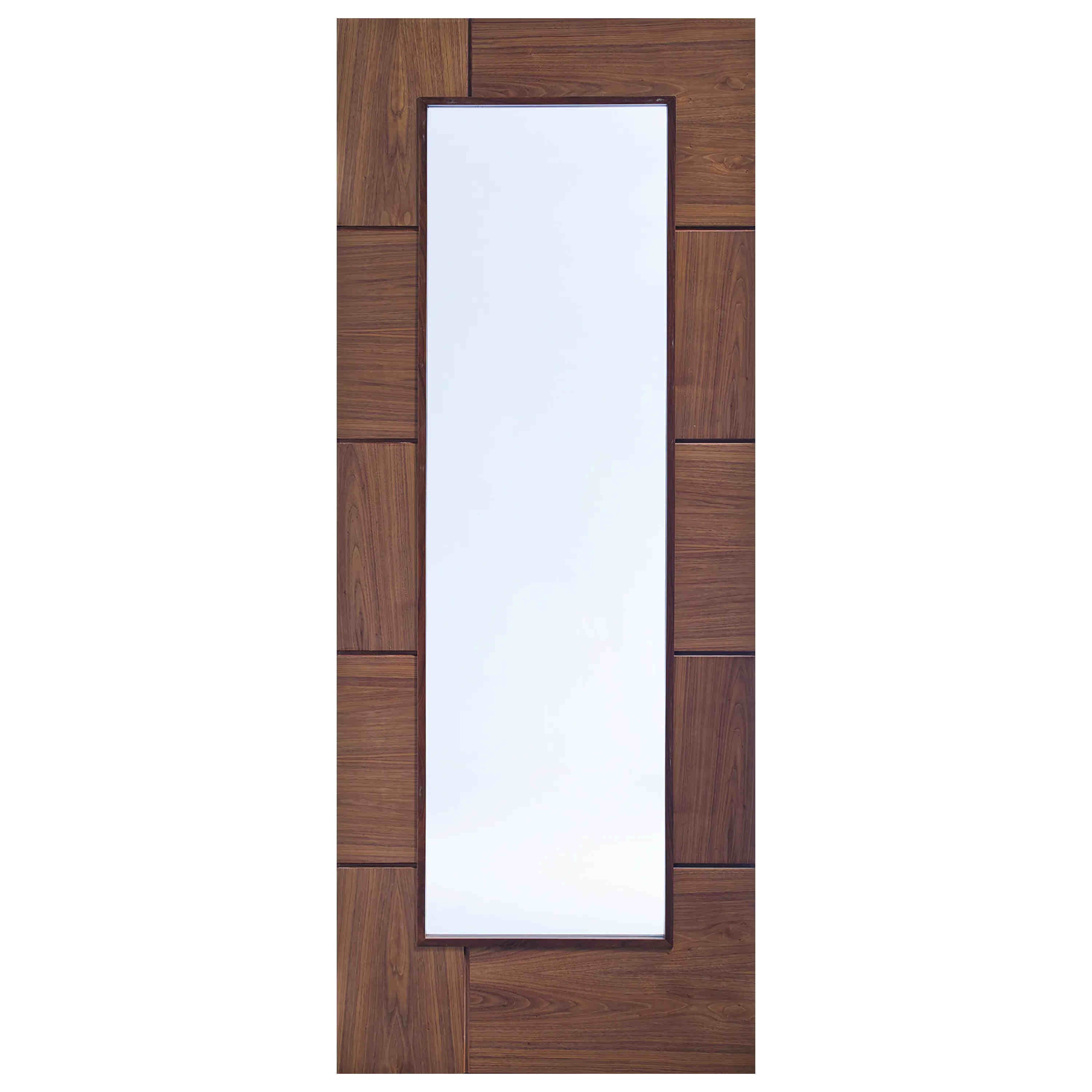 X X Mm Ravenna Walnut Prefinished Clear Glass