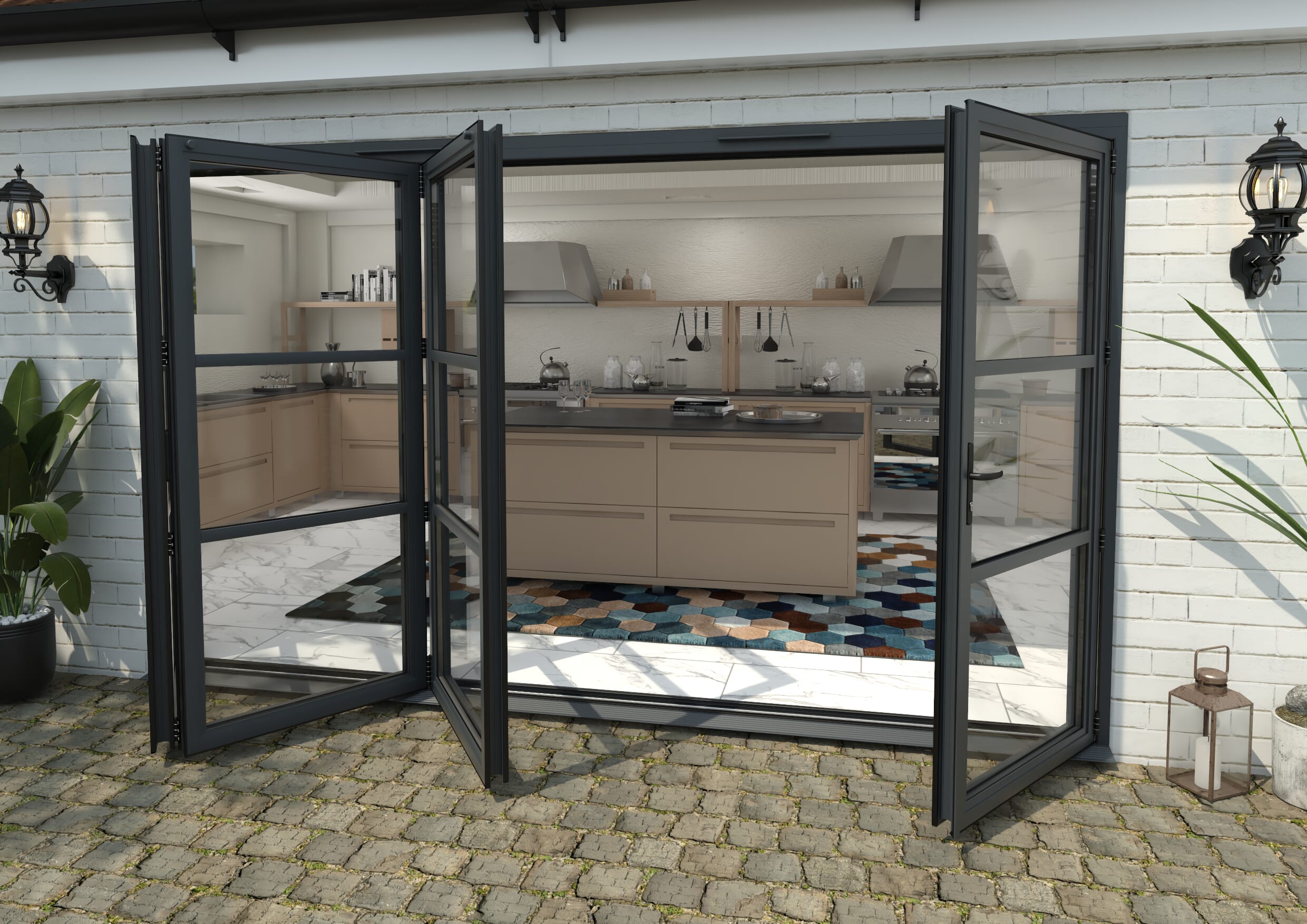 Mm Grey Heritage Aluminium Bifold Doors Left Right At Vibrant