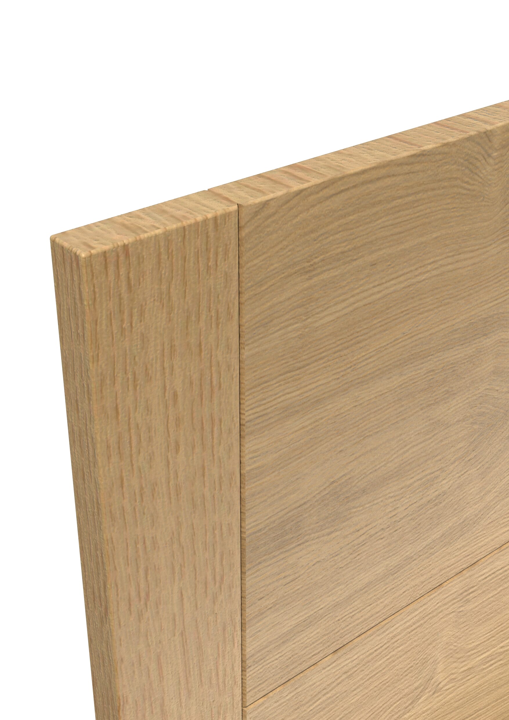 711x1981x35mm (28") Iseo Oak - Prefinished Sliding Barn Door