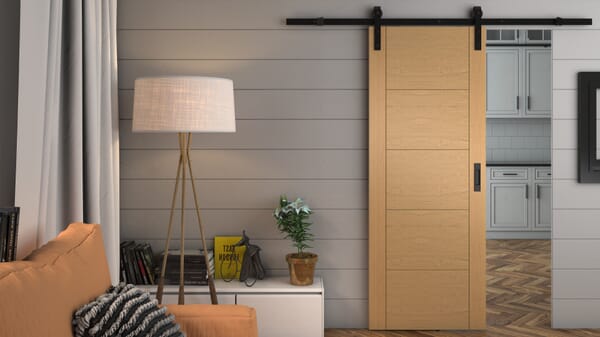 ISEO Oak - Prefinished Sliding Barn Door