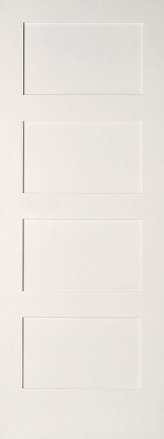 Shaker 4 Panel White Internal Doors