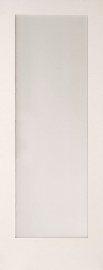 Shaker 1 Light Obscure Glazed White Internal Doors