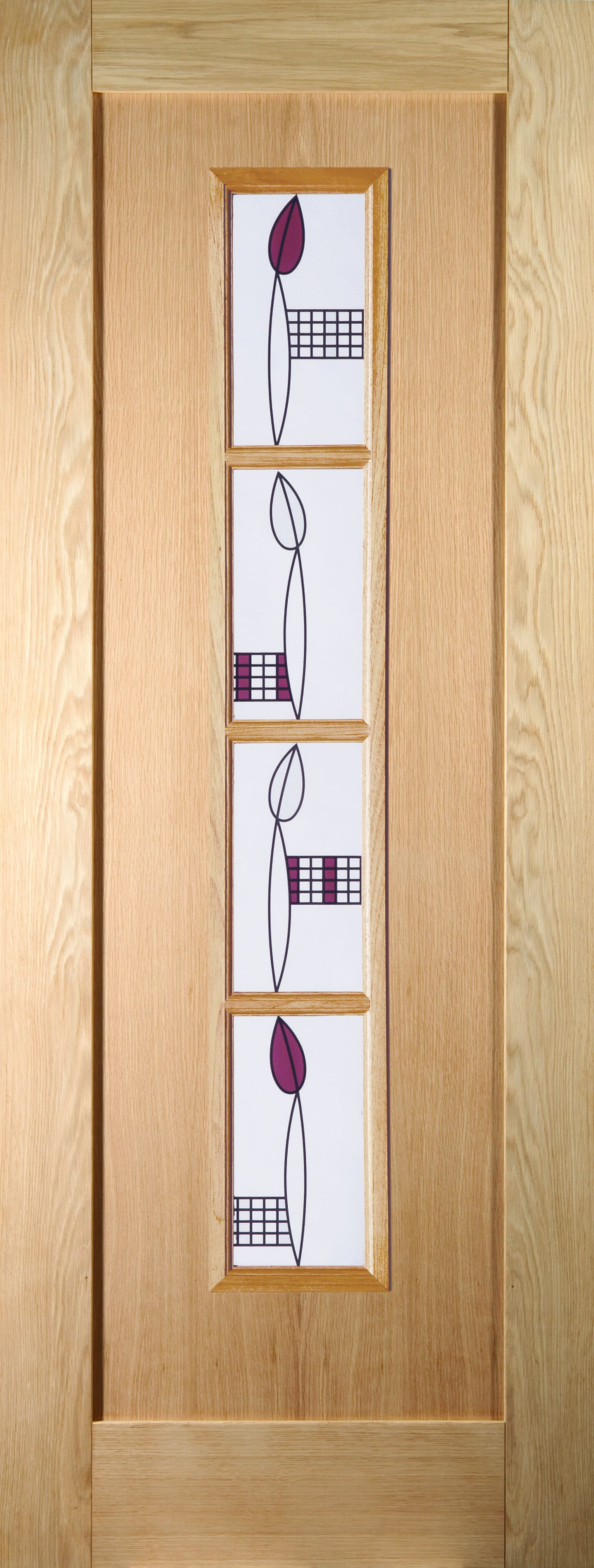 Shaker 4 Light Mackintosh Oak Internal Doors
