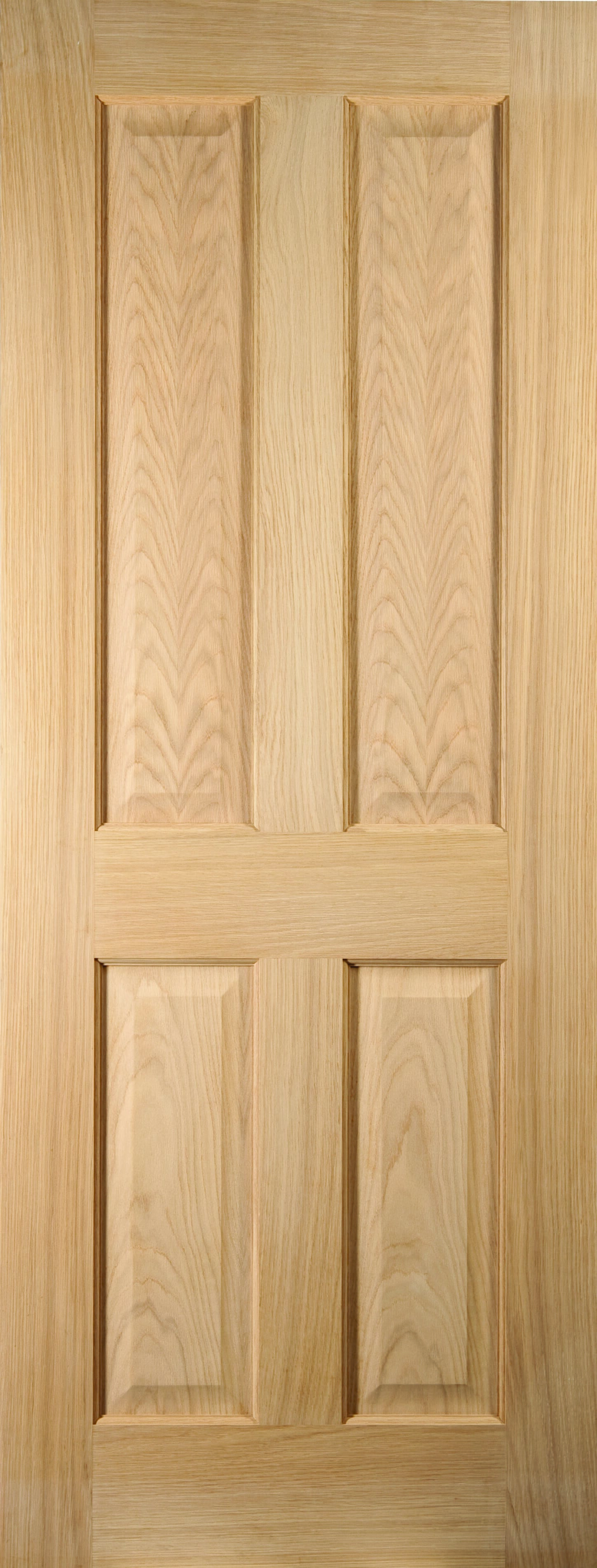 Deco 4 Panel Oak Internal Doors
