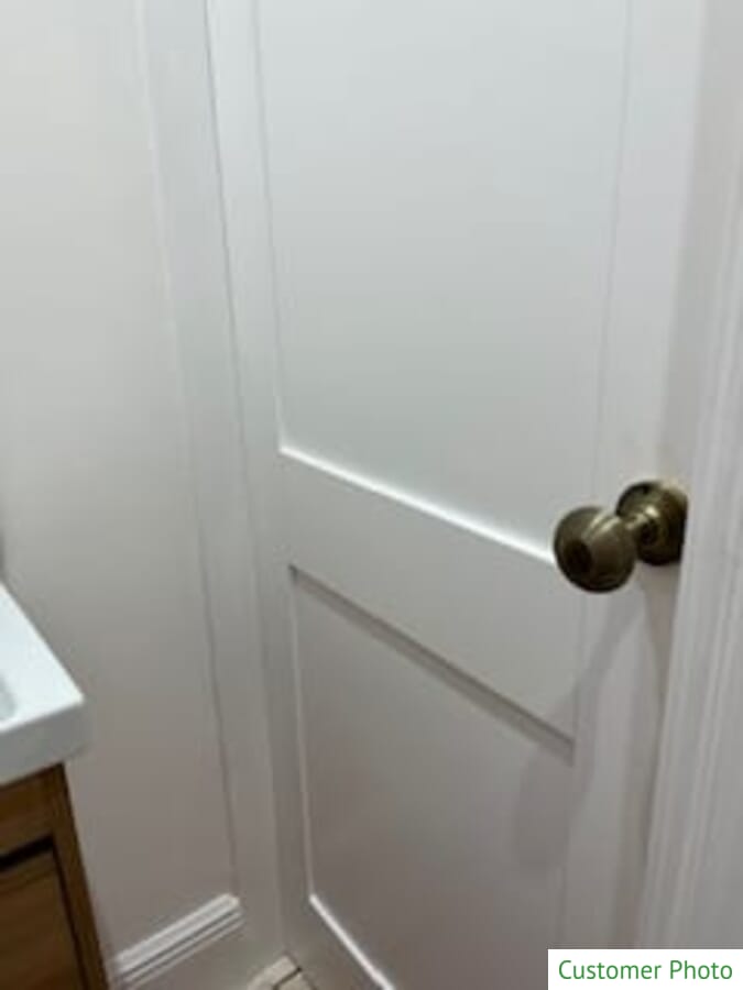 Modern White Prefinished Shaker 2 Panel