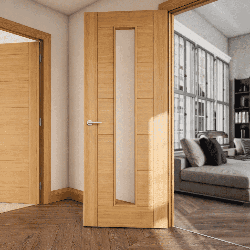 Deanta Seville Oak Fire Door