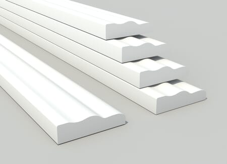 White Primed Ogee Architrave Pack