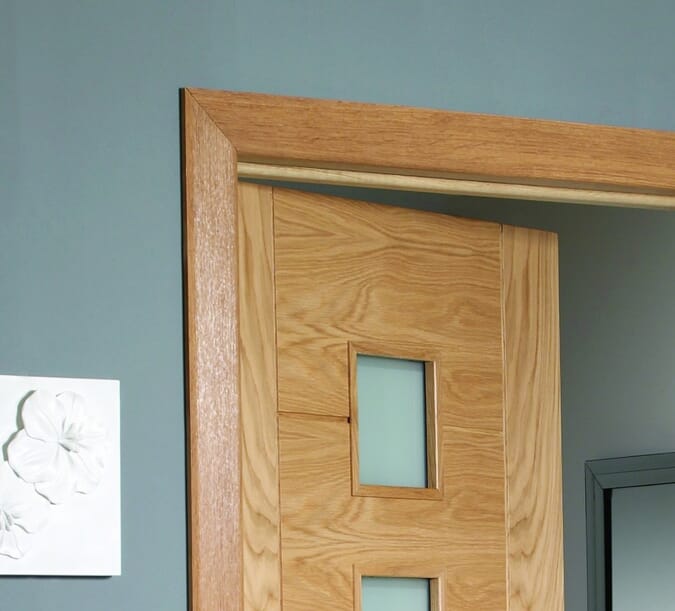 XL Oak Door Modern Architrave Set - Prefinished