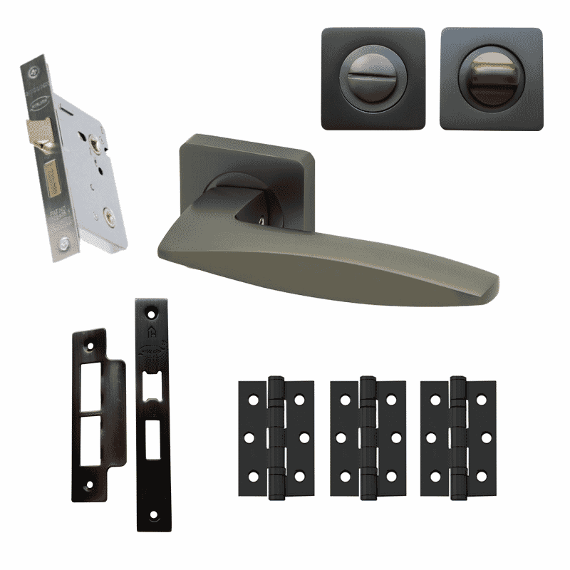 Allestree Matt Black Handle Pack