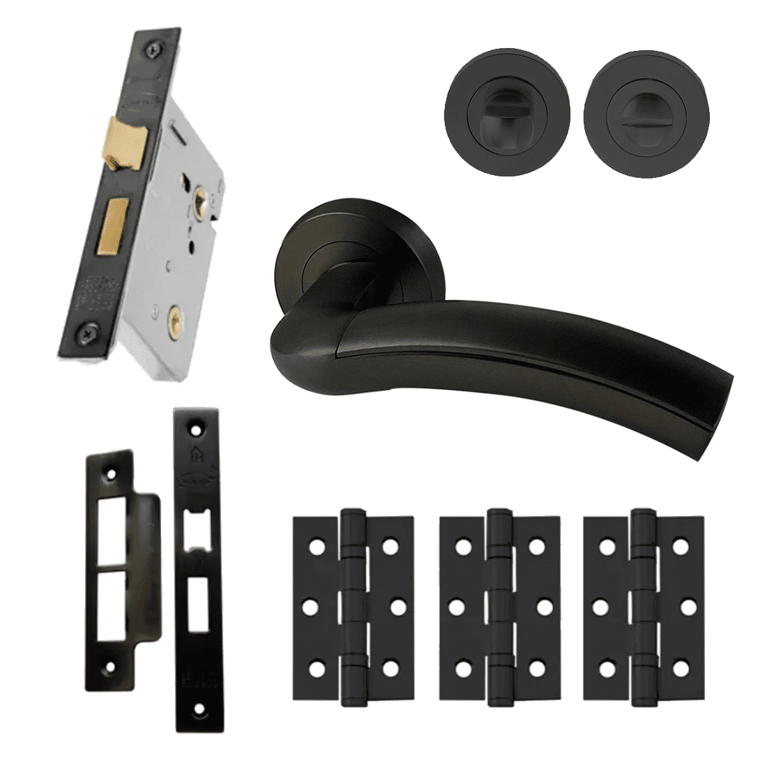 Matt Black Kedleston Handle Pack