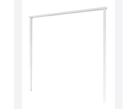 White Primed Universal Garage Door Frame
