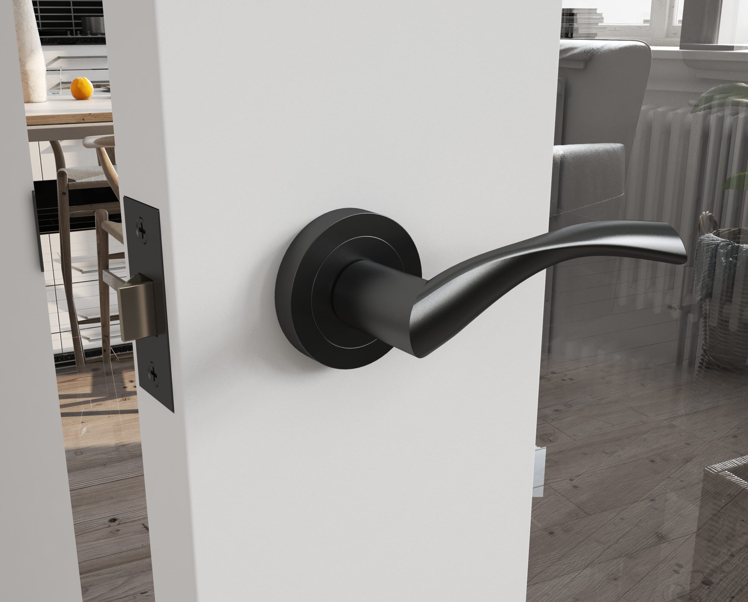 Chellaston Matt Black Handle Pack