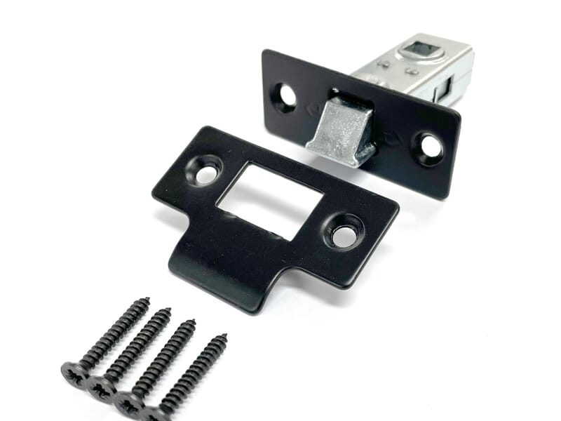 Matt Black 35mm Narrow Backset Latch at Vivid Doors