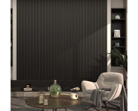 Immerse Black Acoustic Wall Panelling