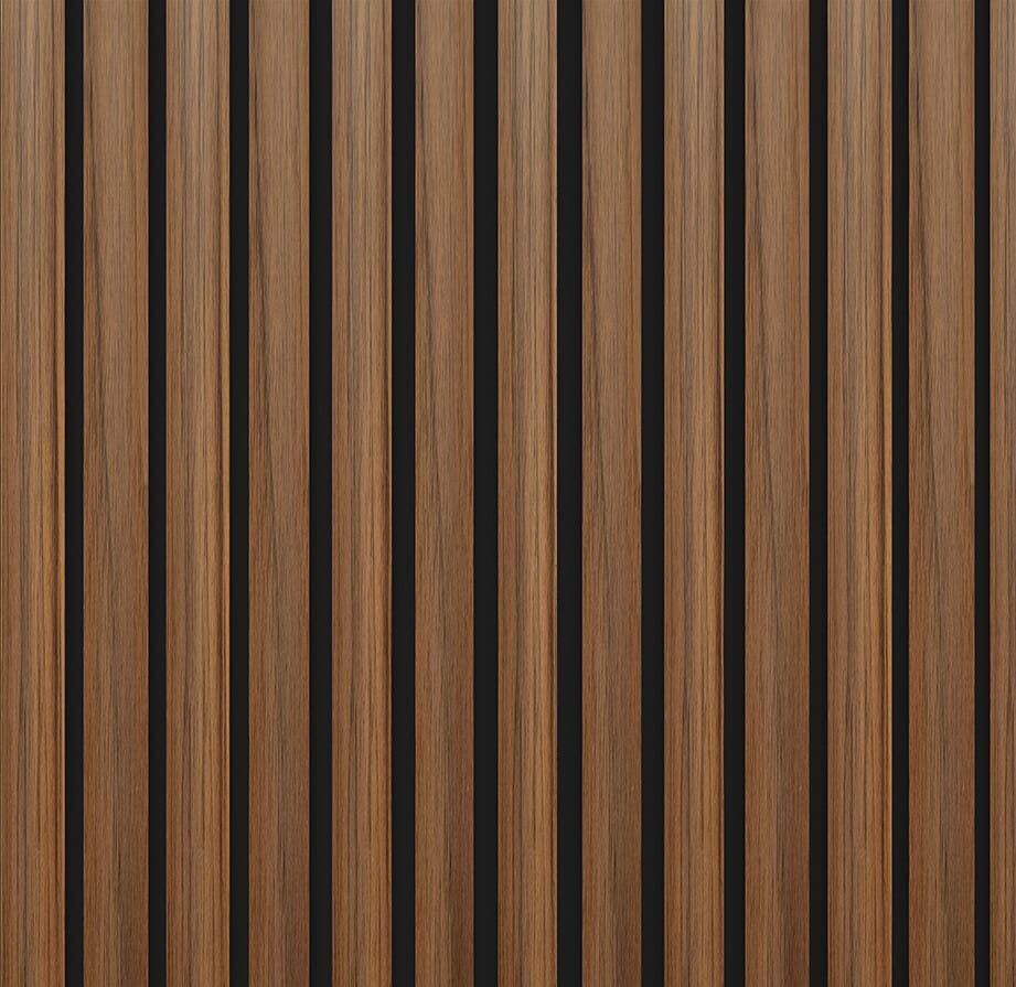 Immerse Walnut Acoustic Wall Panelling