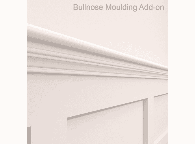 White Primed Bullnose Moulding