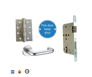 Stainless Steel Commercial Fire Door Ironmongery Pack