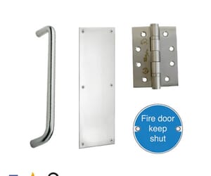 Stainless Steel Commercial Fire Door Push/ Pull Ironmongery Pack
