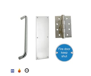 Stainless Steel Commercial Fire Door Push/ Pull Ironmongery Pack