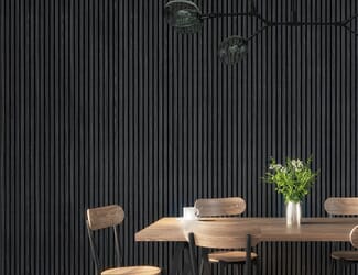 Immerse Dark Grey Ash Acoustic Wall Panelling