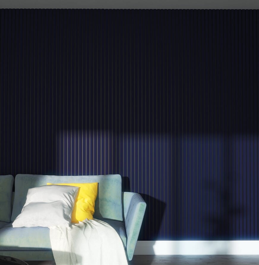 Immerse Midnight Blue Acoustic Wall Panelling