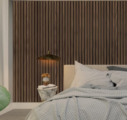 Deanta Immerse Walnut PLUS Acoustic Wall Panelling