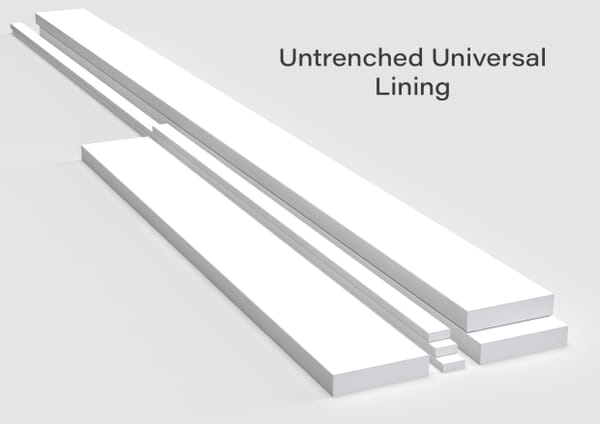 95x28mm - Untrenched To Suit Any 35mm / 40mm Thick Door