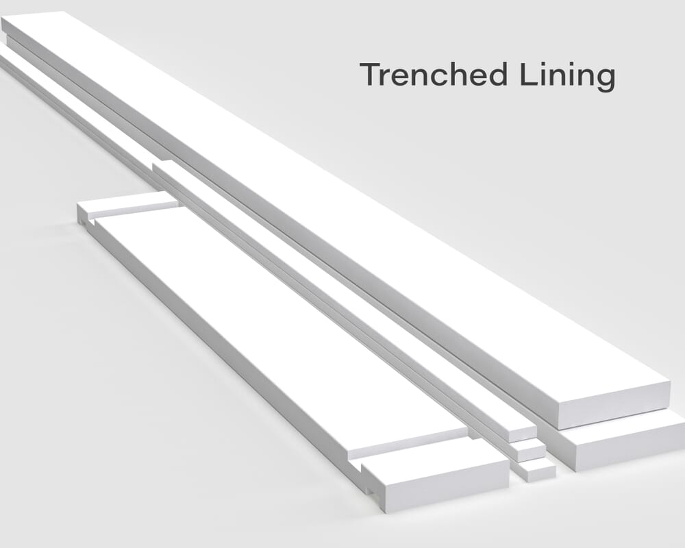 133x28mm - Untrenched To Suit Any 35mm / 40mm Thick Door