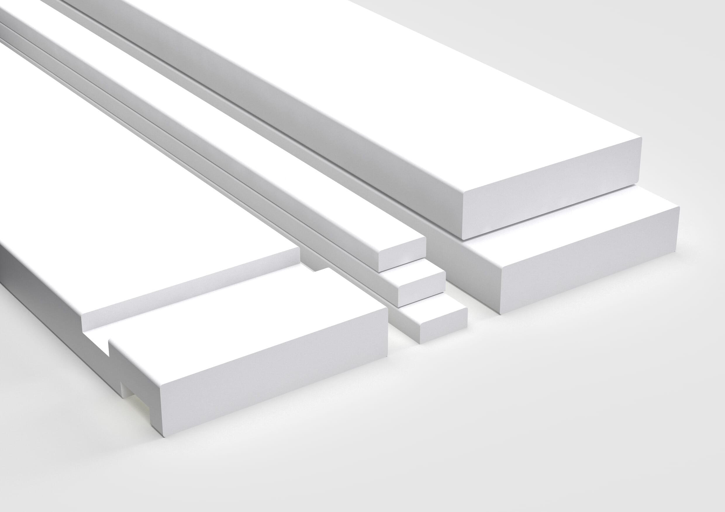 Trenched White Primed Door Lining