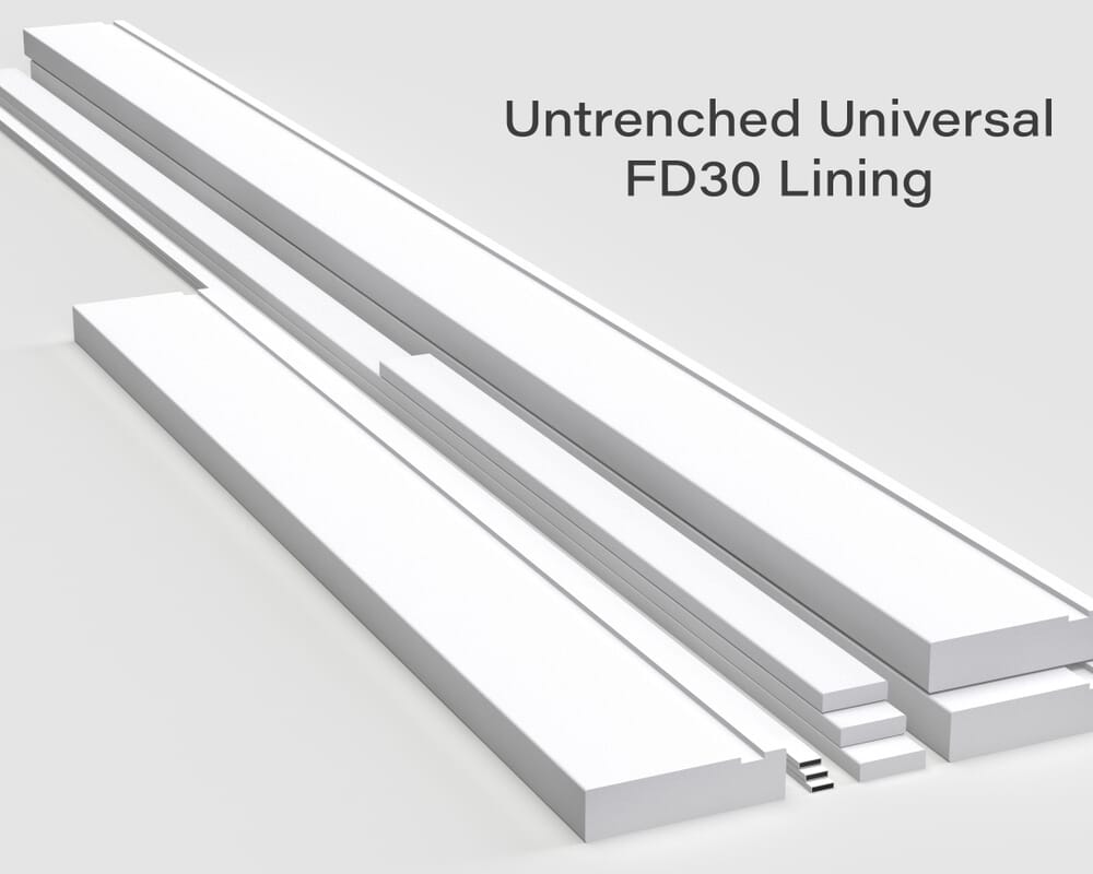 133x32mm - Untrenched To Suit Any FD30 Fire Door