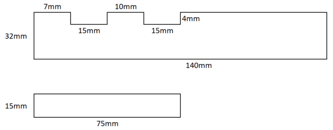 32mm x 140mm