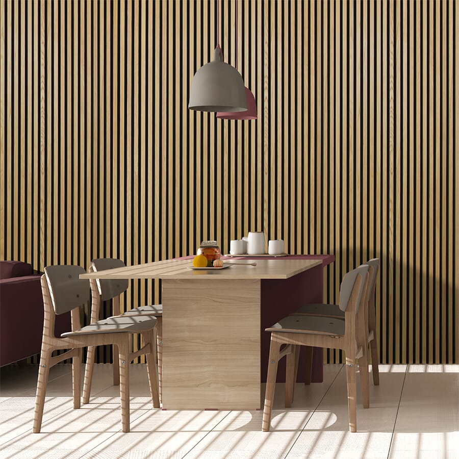 Oak Acoustic Wall Panel by JB Kind
