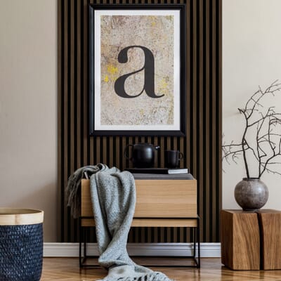 Walnut Laminate Acoustic Wall Panelling by JB Kind – 210x110x21mm Sample Panel Walnut Laminate Acoustic Wall Panelling by JB Kind – 210x110x21mm Sample Panel