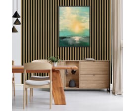 Oak Laminate Acoustic Wall Panelling by JB Kind