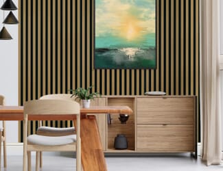 Oak Laminate Acoustic Wall Panelling by JB Kind