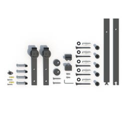 Matt Black Internal Sliding Barn Door Hardware Kit