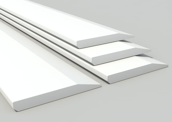 White Primed Chamfered Skirting Pack