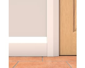 White Primed Chamfered Skirting Pack