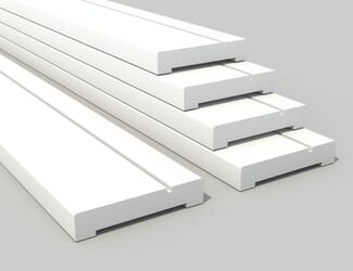 Grooved White Primed Architrave Pack