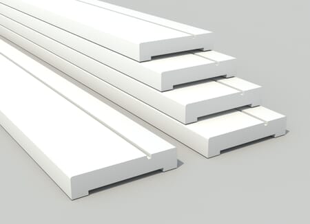White Primed Grooved Architrave Pack