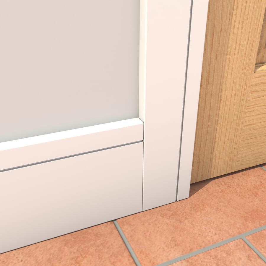 White Primed Grooved Skirting Pack
